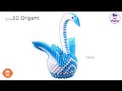 Creagami - 3D origami készlet, Hattyú (közepes)