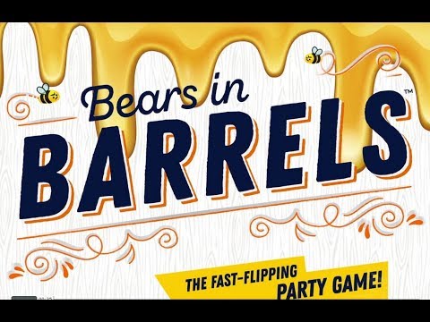 Bears in Barrels, angol nyelvű társasjáték