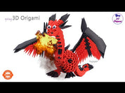 Creagami - 3D origami készlet, Sárkány
