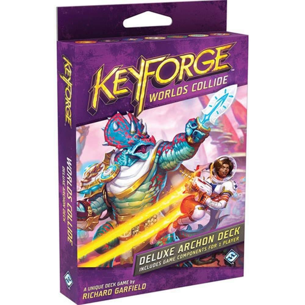 KeyForge Worlds Collide Deluxe Archon Deck angol nyelvű társasjáték
