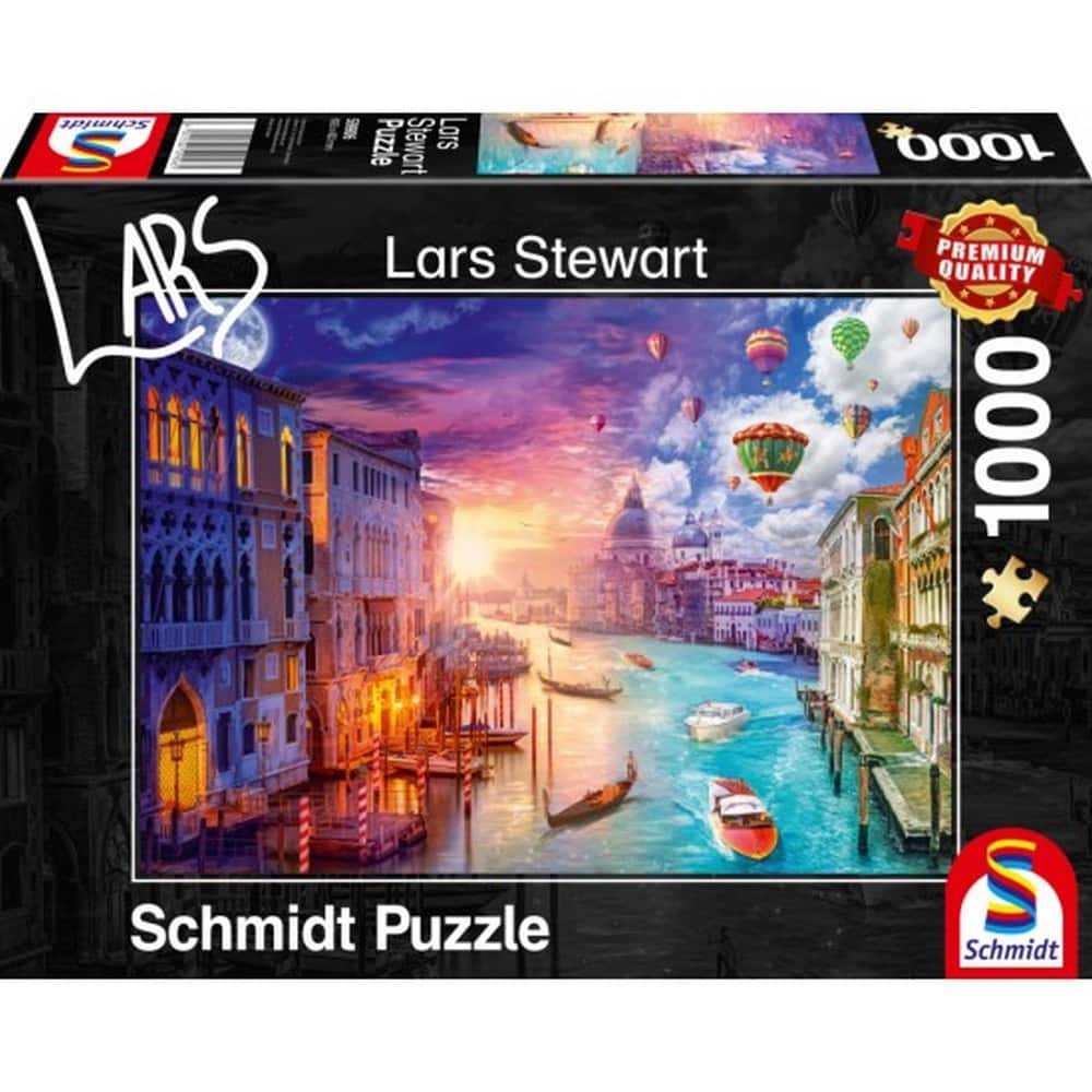 1000 darabos Puzzle Night and Day, Venice