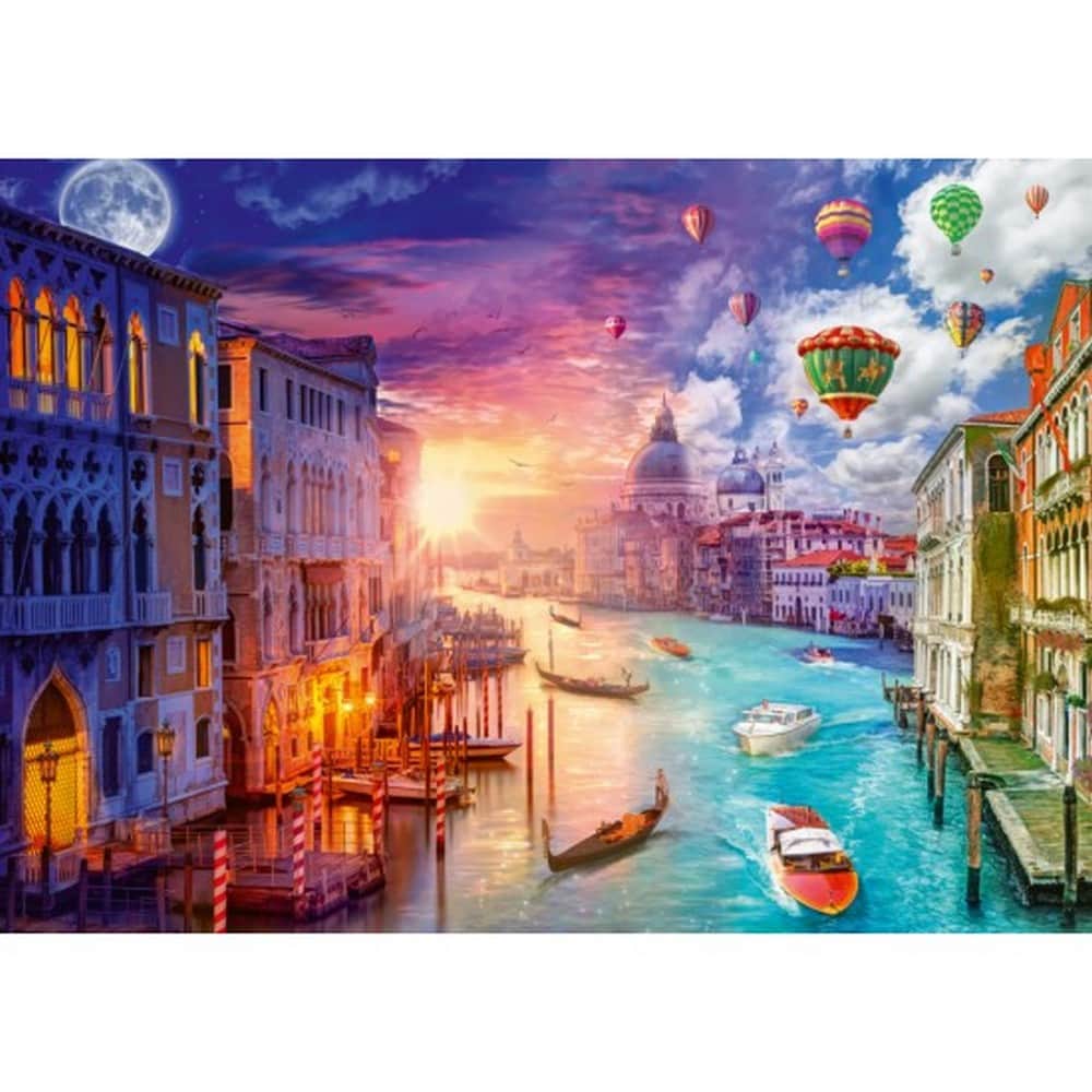 1000 darabos Puzzle Night and Day, Venice