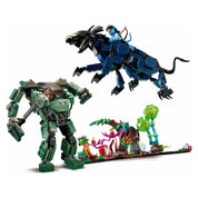 LEGO Avatar Neytiri és Thanator az AMP Suit-os Quaritch ellen 75571 560 darabos