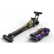 LEGO Speed Champions Mopar Dodge//SRT Top Fuel Dragster és 1970 Dodge Challenger T/A 76904 627 darabos