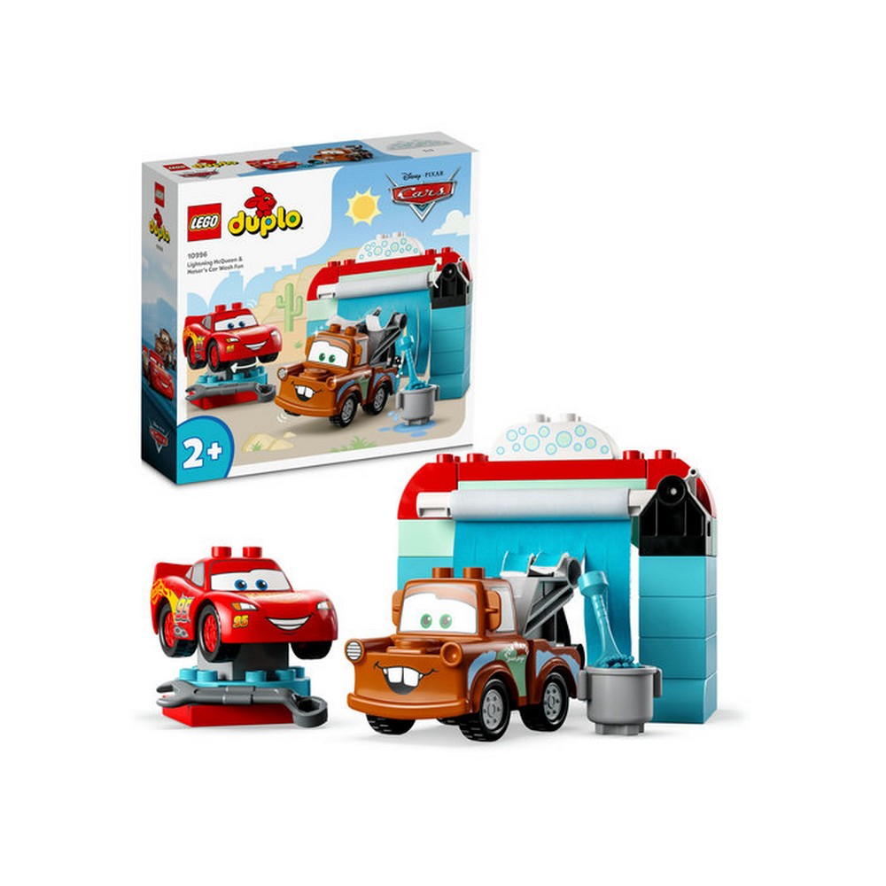 LEGO DUPLO Villám McQueen és Matuka vidám autómosása 10996 29 darabos