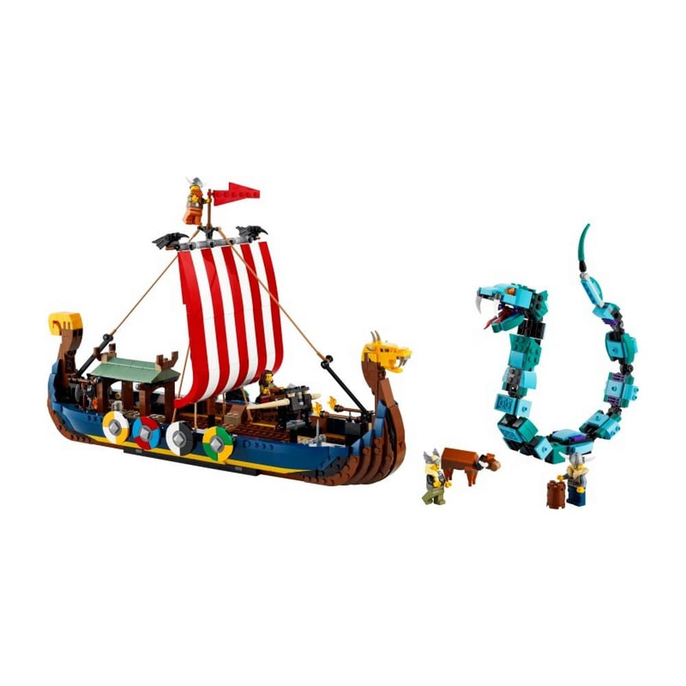 LEGO Creator Viking hajó és a Midgard kígyó 31132 1192 darabos