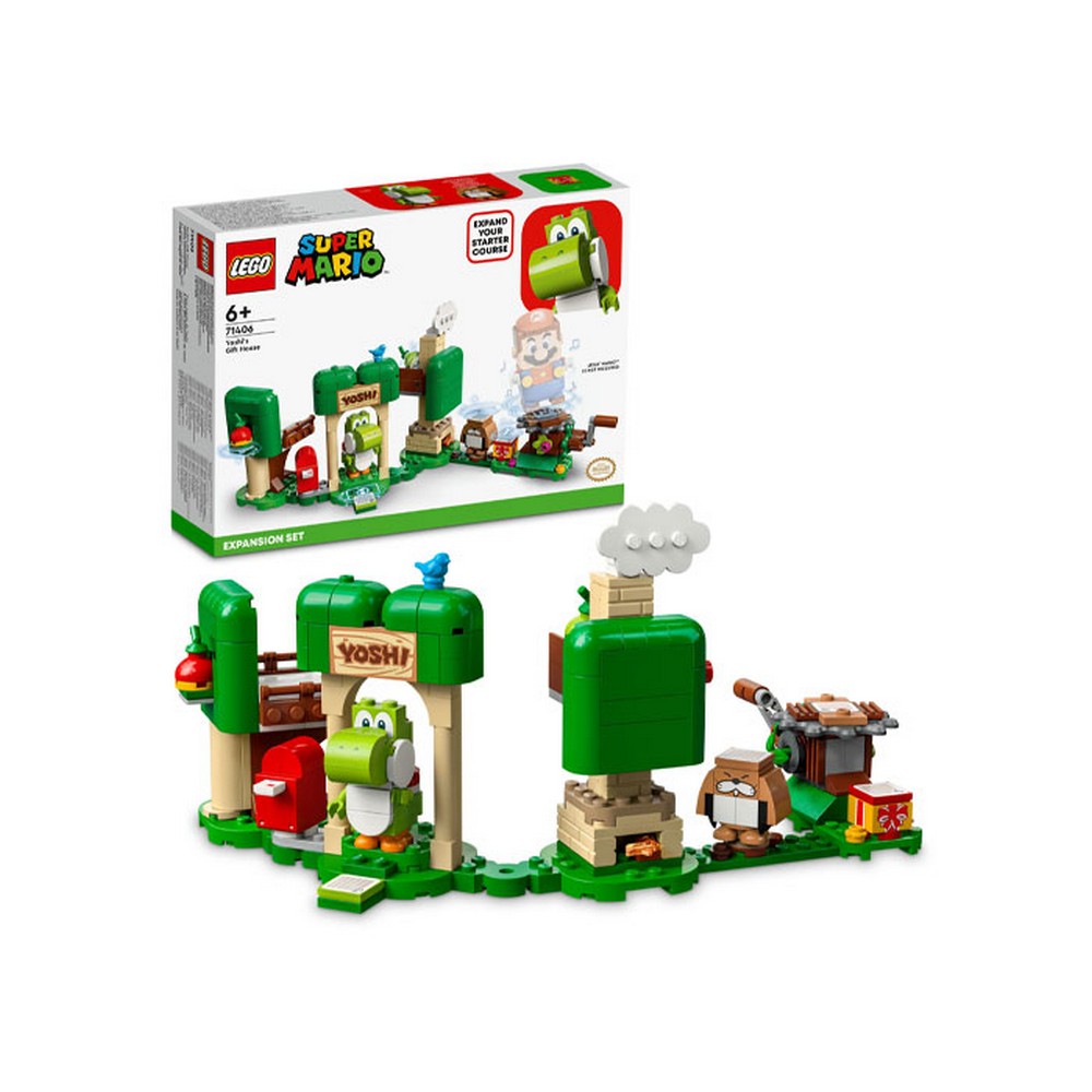 LEGO Super Mario Yoshi ajándékháza kiegészítő szett 71406 246 darabos