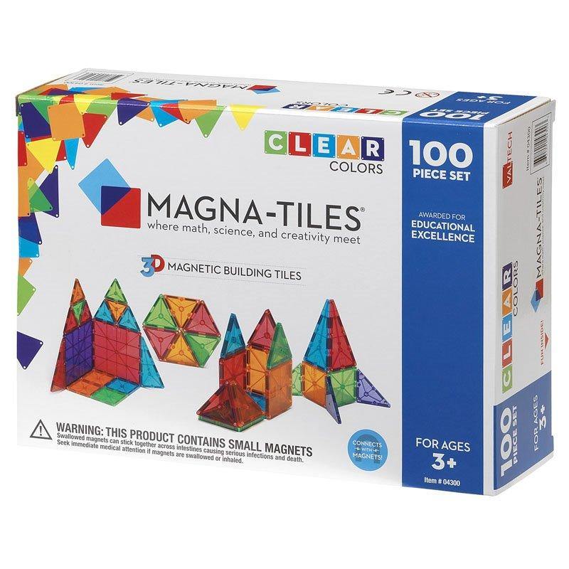 Magna Tiles Clear Colors Set 100 piese-Magna-1-Játszma.ro - A maradandó élmények boltja