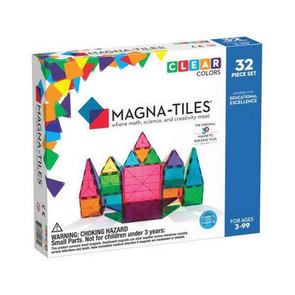 Magna Tiles Clear Colors (32 db-os)-Magna-1-Játszma.ro - A maradandó élmények boltja