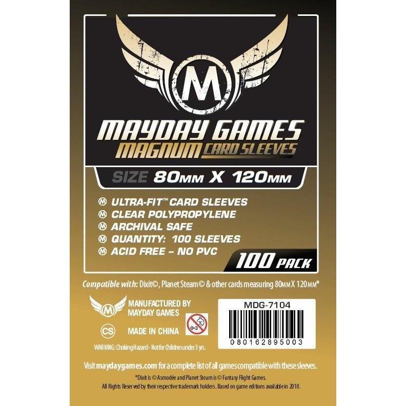 Mayday Magnum Gold kártyavédő (100 db) 80mm x 120mm-Mayday-1-Játszma.ro - A maradandó élmények boltja