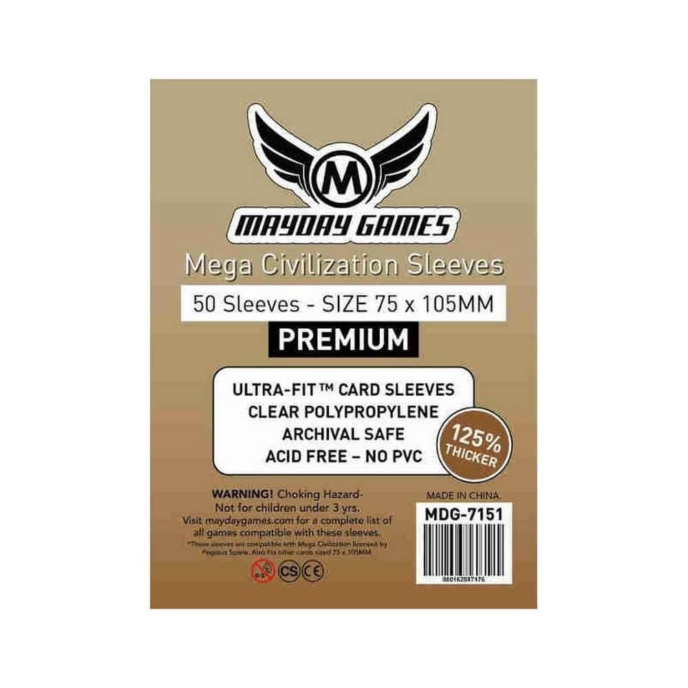 Premium Mega Civilization Sleeves kártyavédő (50db) 75mm x 105mm - Játszma.ro - A maradandó élmények boltja