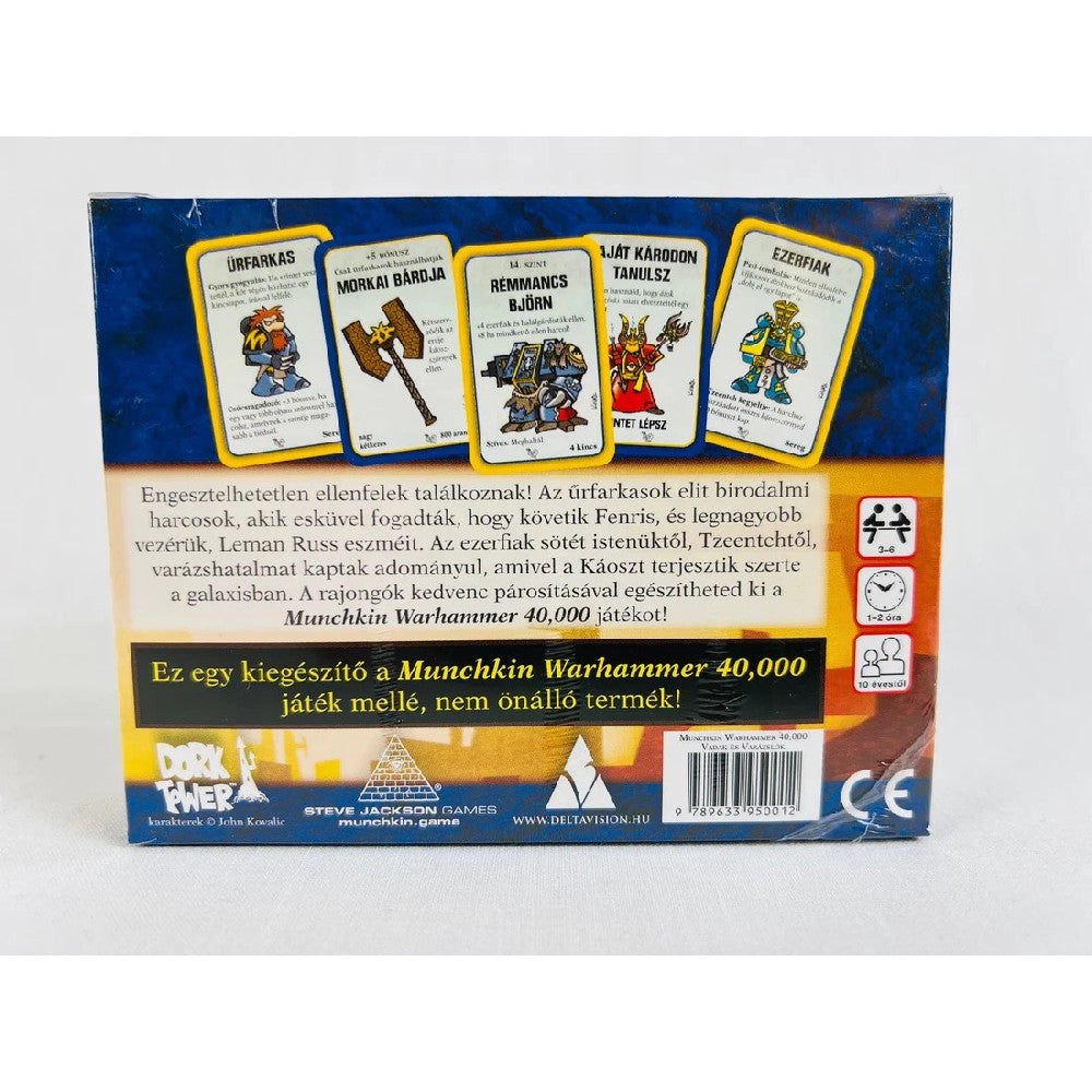 Munchkin Warhammer 40k Vadak es varázslók magyar nyelvű kiegészítő