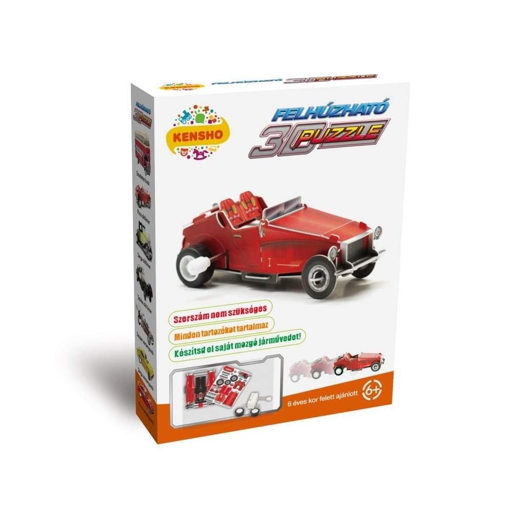 Felhúzható 3D puzzle - Piros Old Timer-Hope Winning-2-Játszma.ro - A maradandó élmények boltja