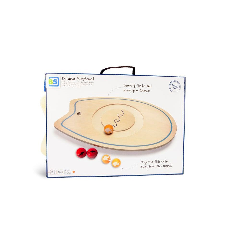 Egyensúlyozó szörfdeszka fából, BS Toys