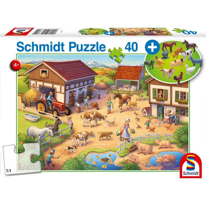 Puzzle Schmidt: Tanya, 40 darabos + Ajándék állat figurák