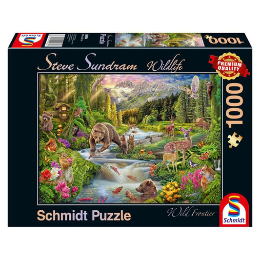 Puzzle Schmidt: Steve Sundram-Erdei állatok, 1000 db