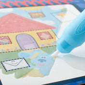 Melissa & Doug kreatív játék, rajzolás vízzel, Azúrkék nyomok és te - formák