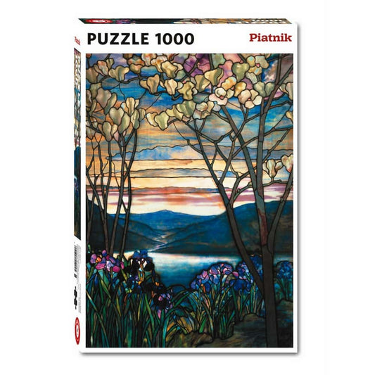 1000 darabos Tiffany - Magnolia és írisz puzzle