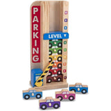 Melissa & Doug Szines-szamos autos parkolotorony