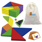 Mágneses tangram játék, 35 darabos, Viga