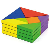 Mágneses tangram játék, 35 darabos, Viga